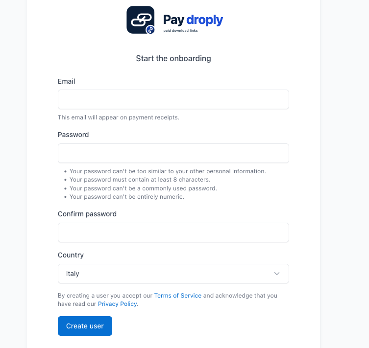 Step 1: Create your account